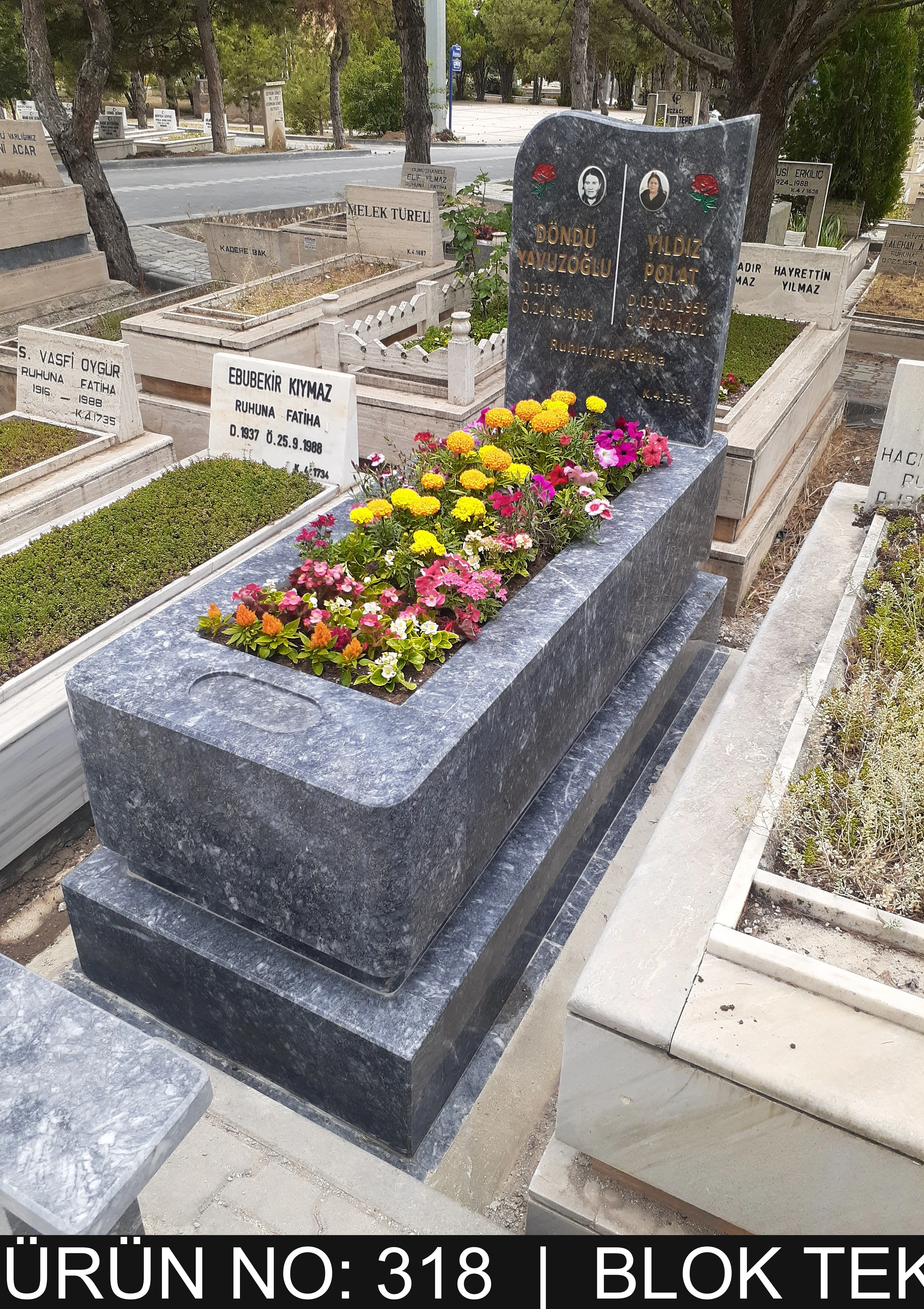 Blok Tek Kişilik Mezarlar